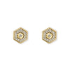 Hexagon Diamond Earrings