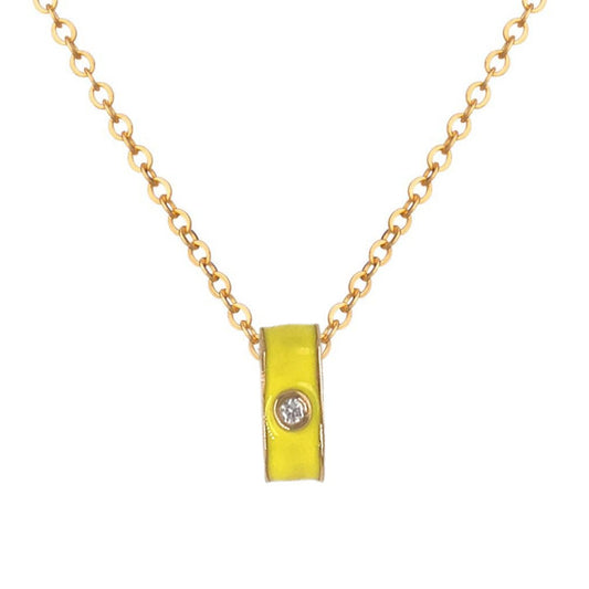 Lemon Yellow Necklace