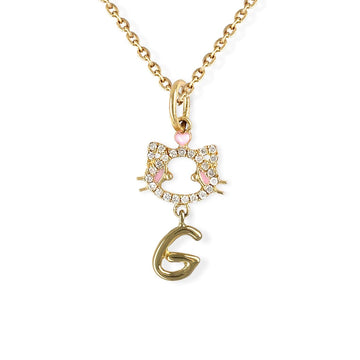 "Maya The Kitten" Necklace With The Letter "G"