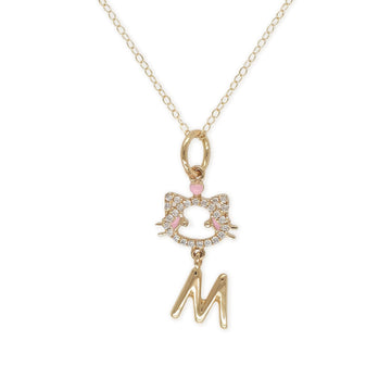 "Maya The Kitten" Necklace With The Letter "M"