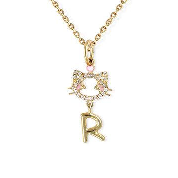 "Maya The Kitten" Necklace With The Letter "R"