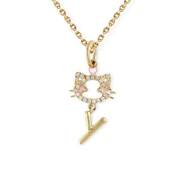 "Maya The Kitten" Necklace With The Letter "Y"