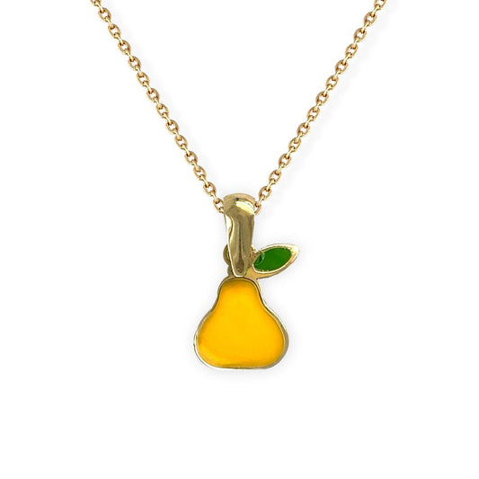 Pear Gold Necklace