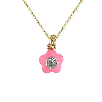 Pink Flower Necklace