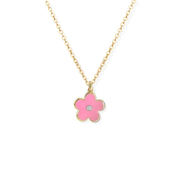 Pink Flower Necklace