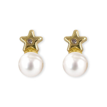 Pearly Star Earrings