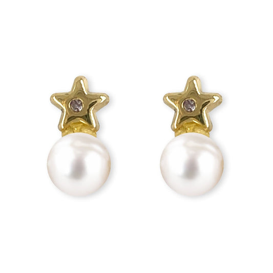 Pearly Star Earrings