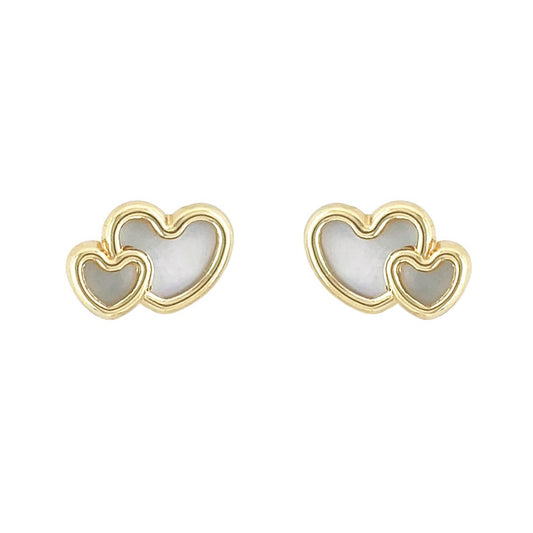 Twin Heart Shape Earrings