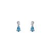 Blue Topaz Drop Earrings - Baby Fitaihi