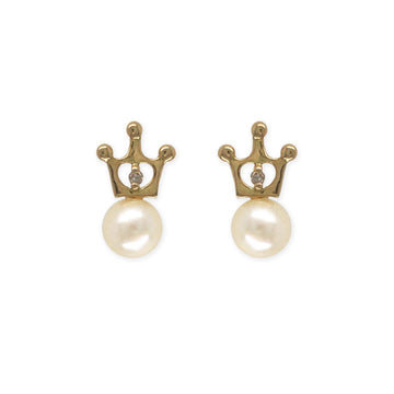 Crown Shaped Earrings - Baby Fitaihi