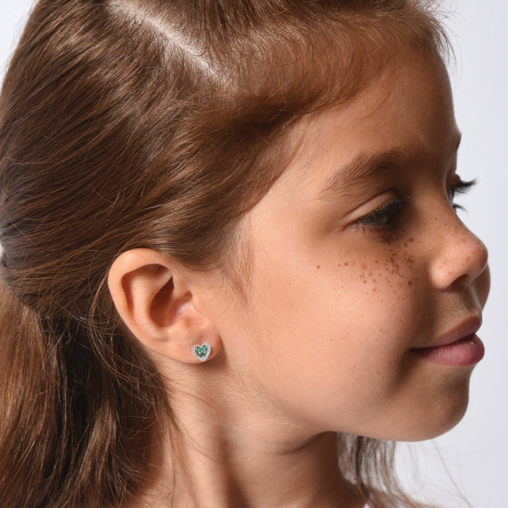 Diamond and Emerald Earrings - Baby Fitaihi