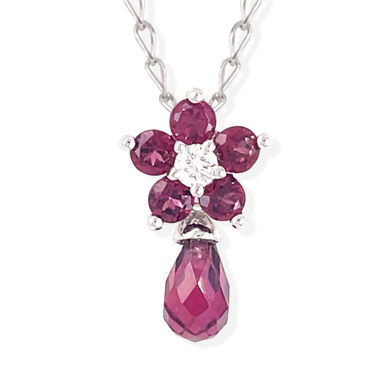 Ruby And Diamond Necklace - Baby Fitaihi