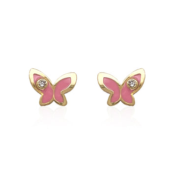 Butterfly Diamond Earrings - Baby Fitaihi