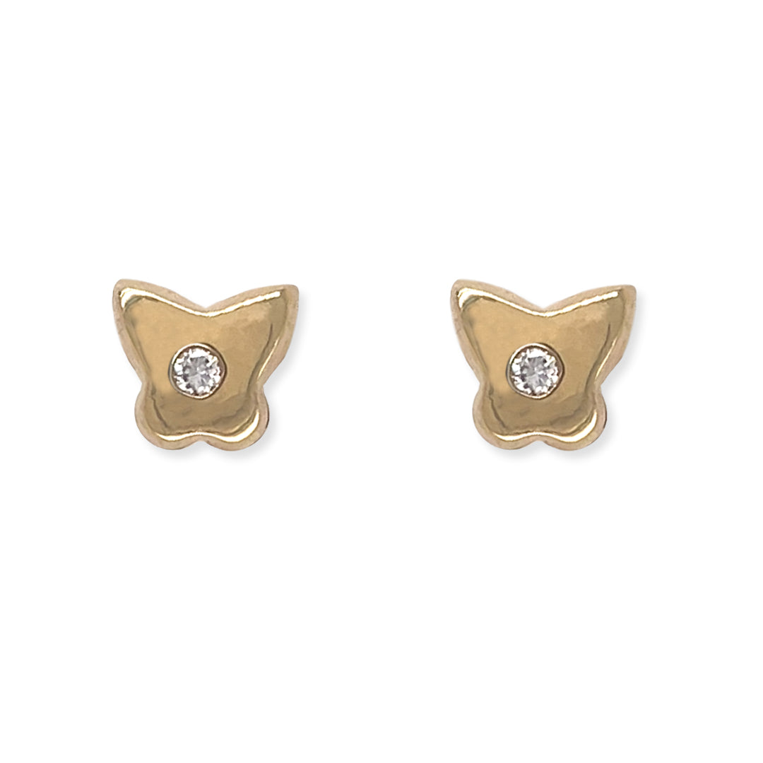 Butterfly Diamond Earrings - Baby Fitaihi