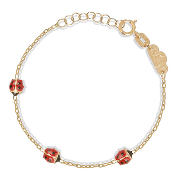 Triple Ladybug Bracelet - Baby Fitaihi