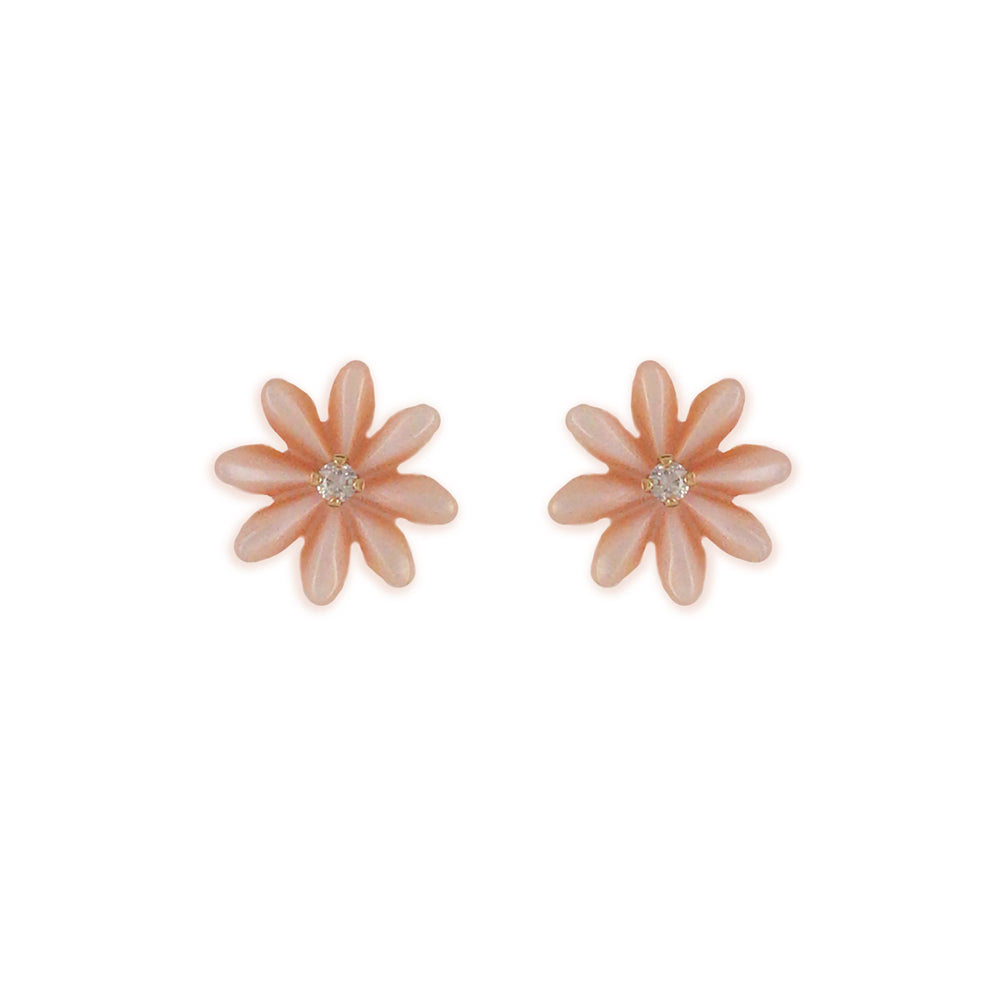 Diamond Floral Earrings - Baby Fitaihi