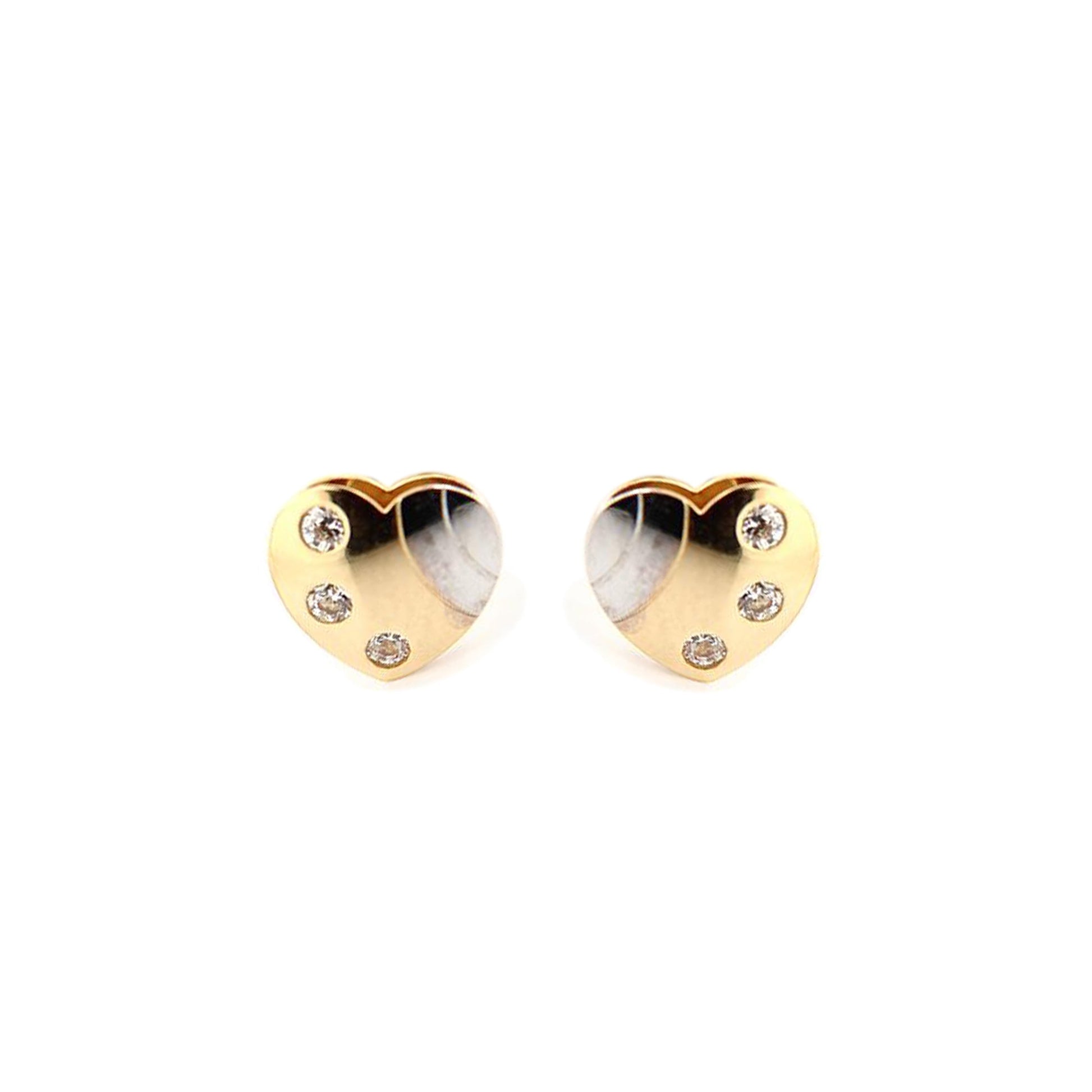 Gold Heart Earrings - Baby Fitaihi