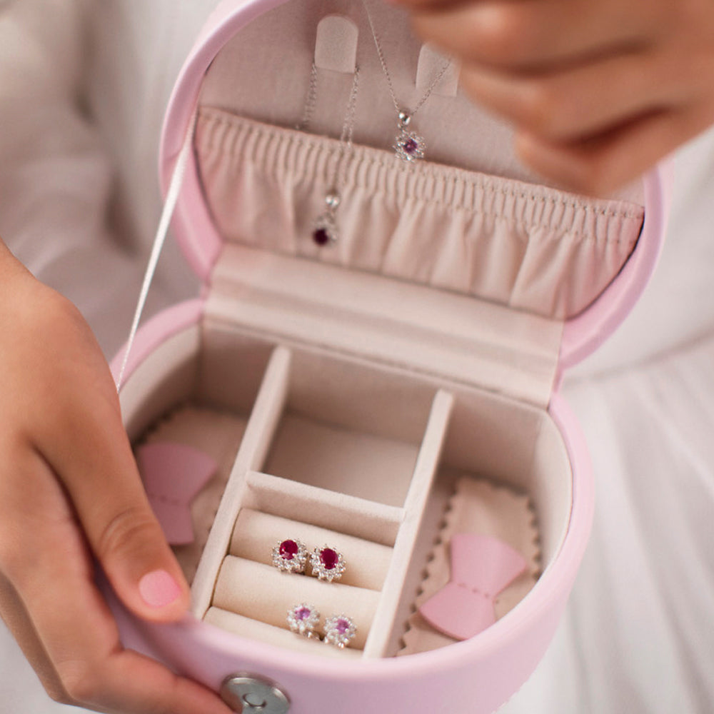 Necklace & Earrings Ruby Set - Baby Fitaihi