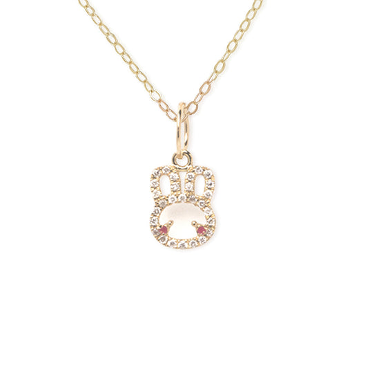 "Maya the Bunny" Gold Necklace - Baby Fitaihi