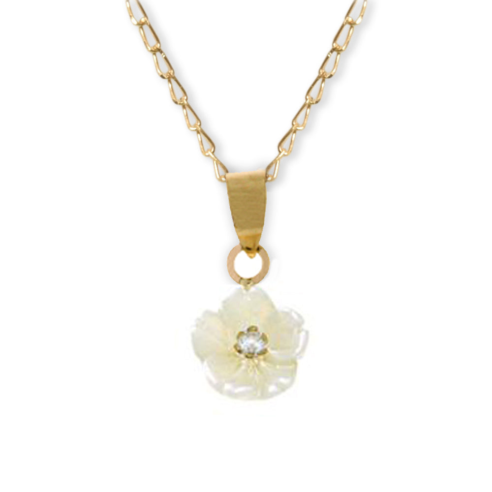 Diamond Floral Necklace - Baby Fitaihi