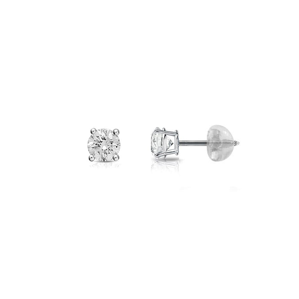 Baby Solitaire Diamond Earrings - baby-jewels