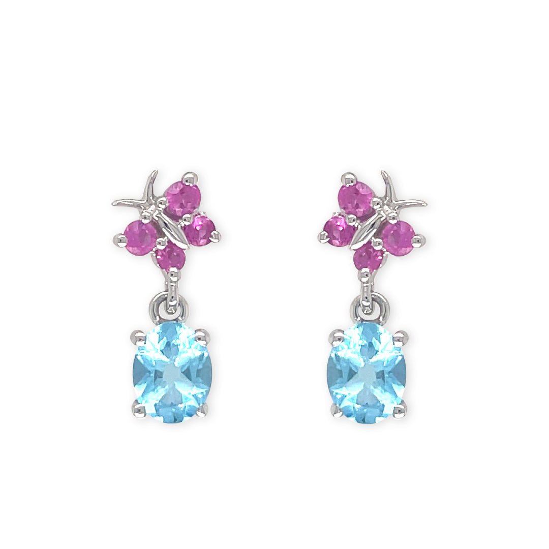 Blue Topaz Earrings - baby-jewels