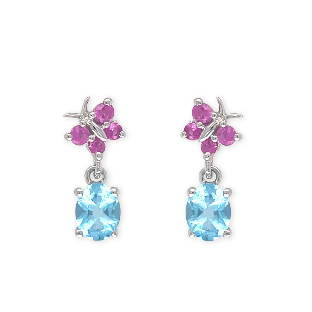 Blue Topaz Earrings - baby-jewels