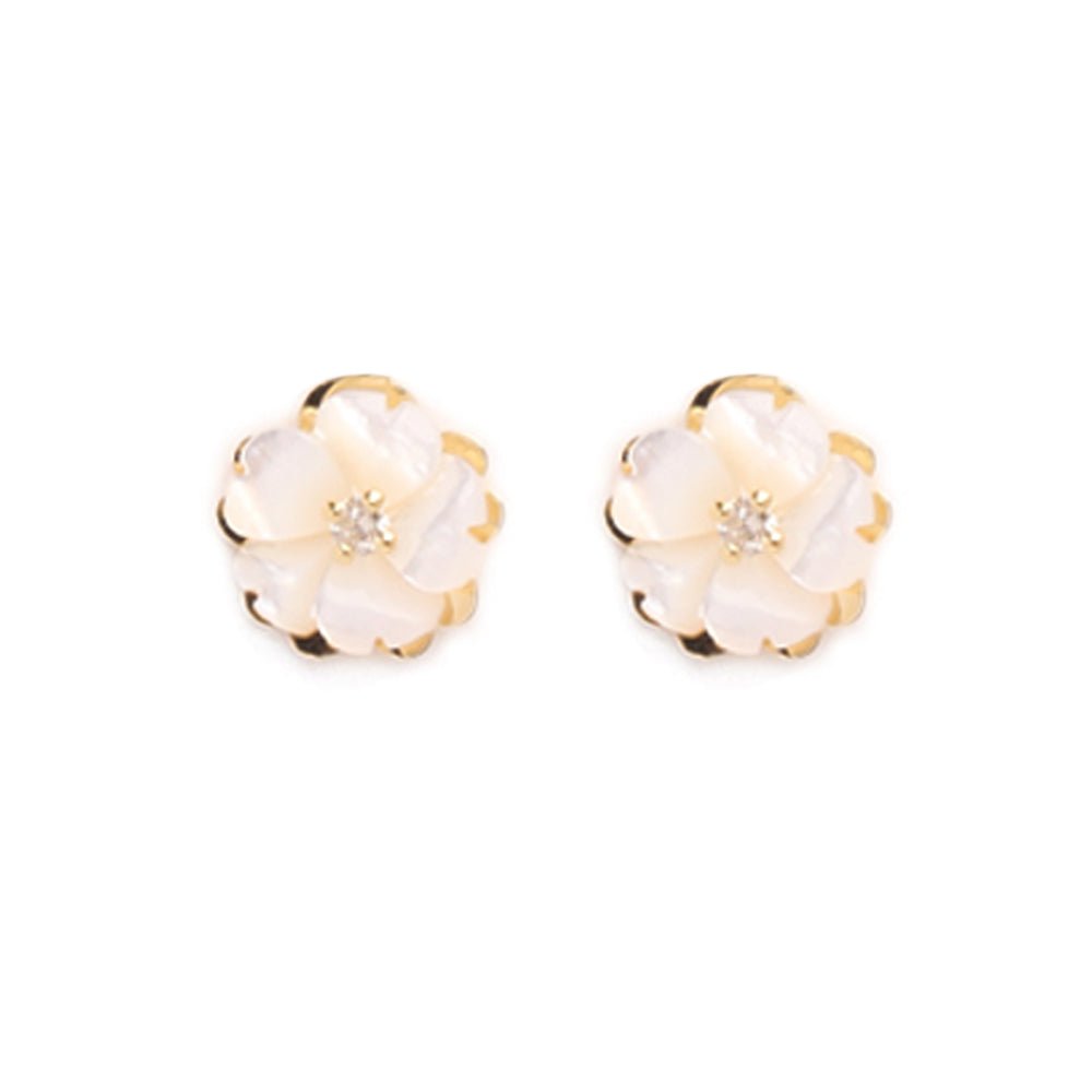 Camellia Diamond Earrings - baby-jewels