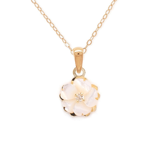 Camellia Diamond Necklace - baby-jewels