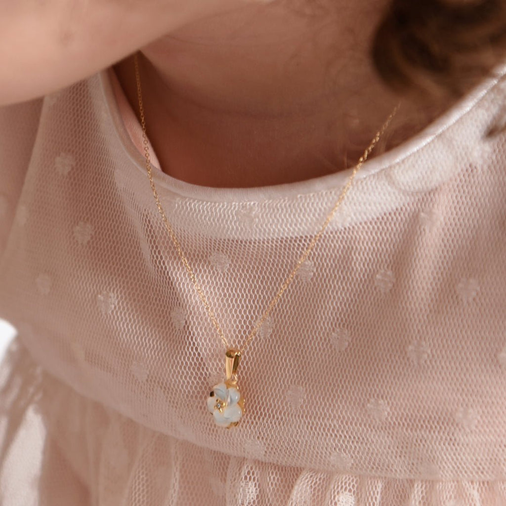 Camellia Diamond Necklace - baby-jewels