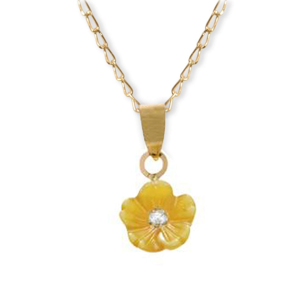 Diamond Floral Necklace - baby-jewels
