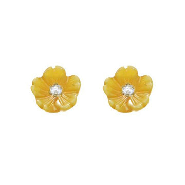 Diamond Flower Earrings - baby-jewels