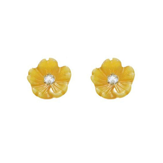 Diamond Flower Earrings - baby-jewels