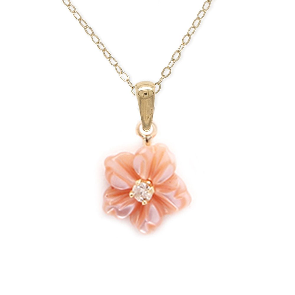 Diamond Flower Necklace - baby-jewels