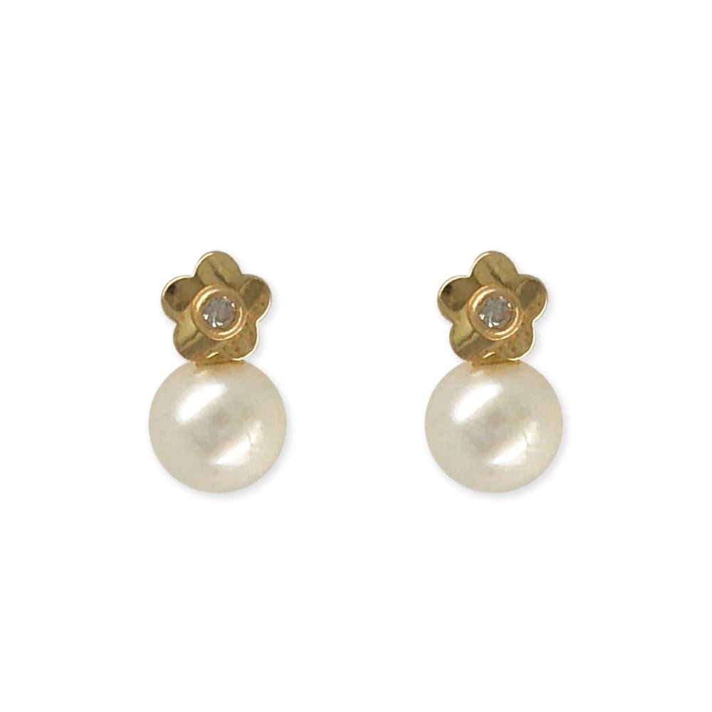 Diamond & Pearl Earrings - baby-jewels