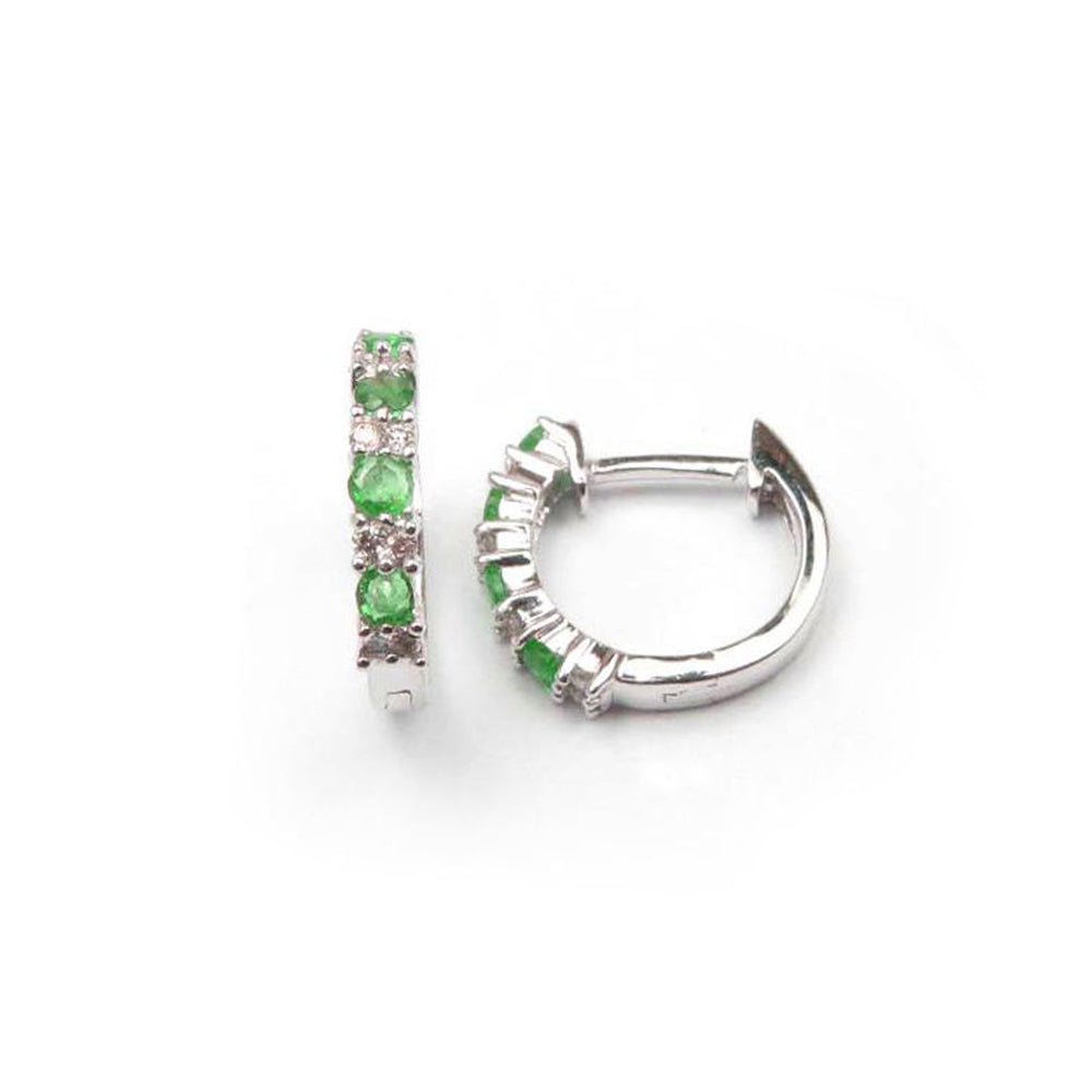 Emerald Diamond Earrings - baby-jewels