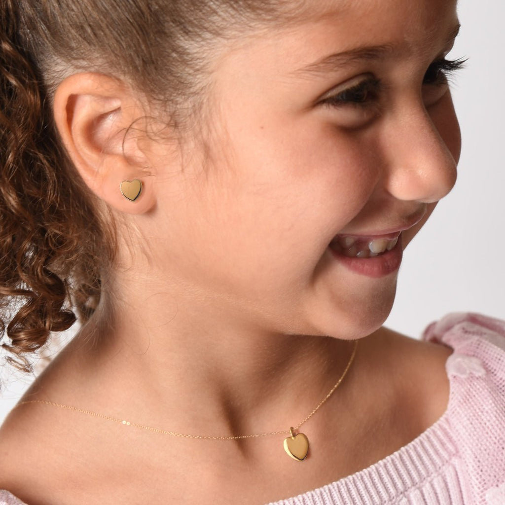 Necklace & Earrings Heart Shaped Set - baby-jewels