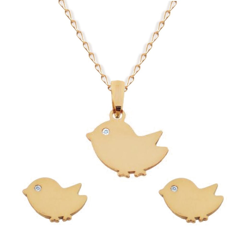 Necklace & Earrings Little Birdie Set - baby-jewels