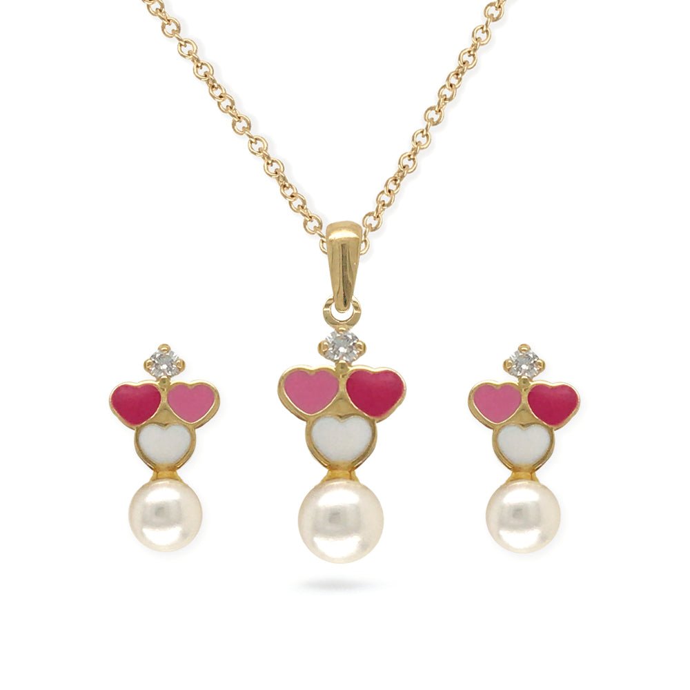 Necklace & Earrings Pearl Set - baby-jewels