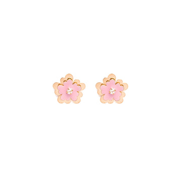 Necklace & Earrings Pink Hibiscus Set - baby-jewels