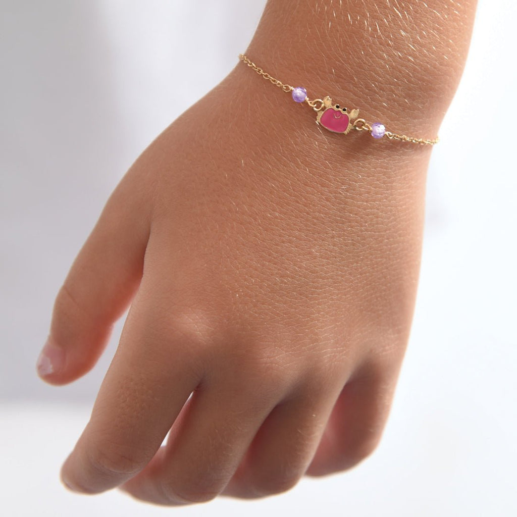 Pink Crab Bracelet - baby-jewels