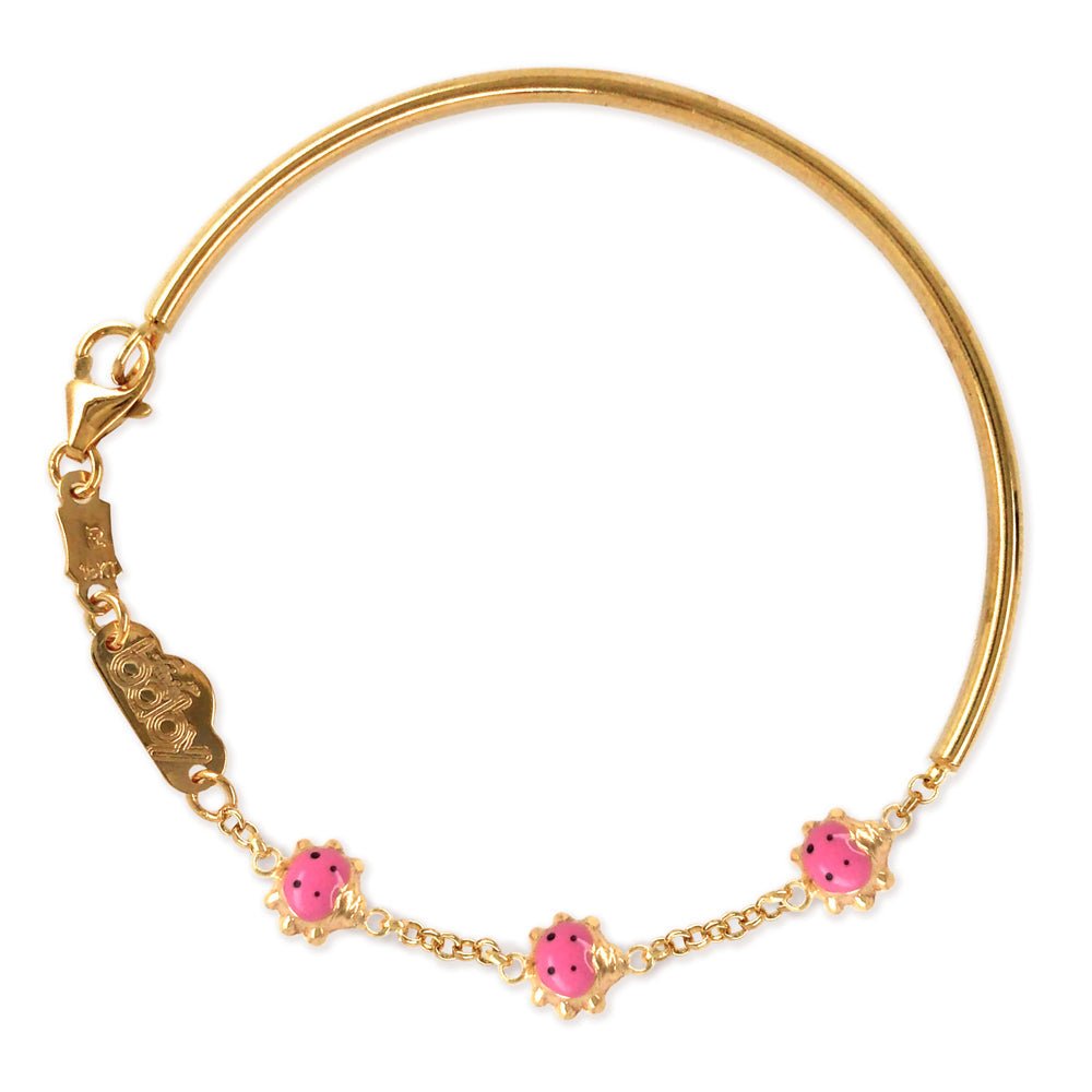 Pink Ladybug Bracelet - baby-jewels