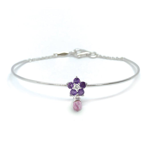 Roses Pink Sapphire Bracelet - baby-jewels