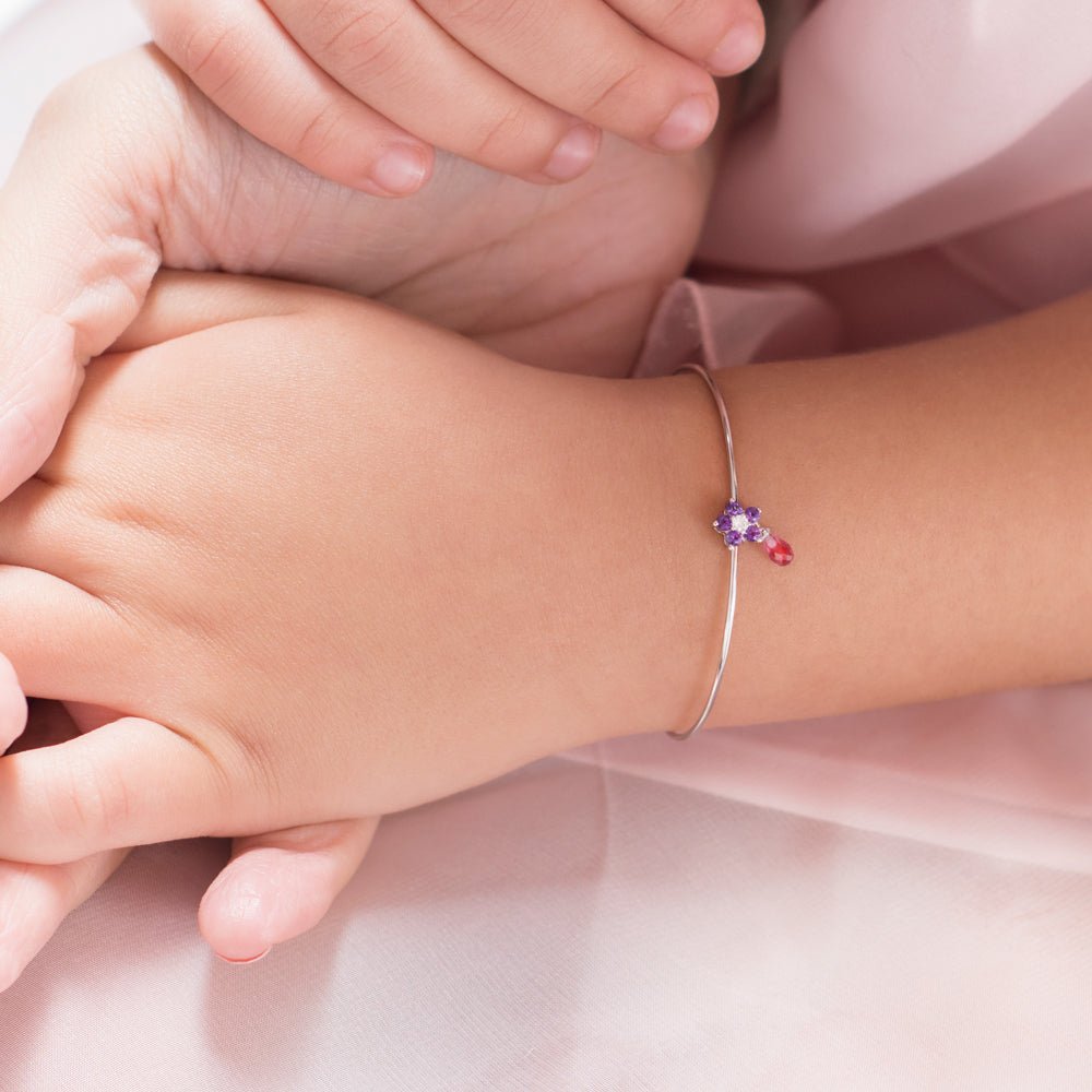 Roses Pink Sapphire Bracelet - baby-jewels