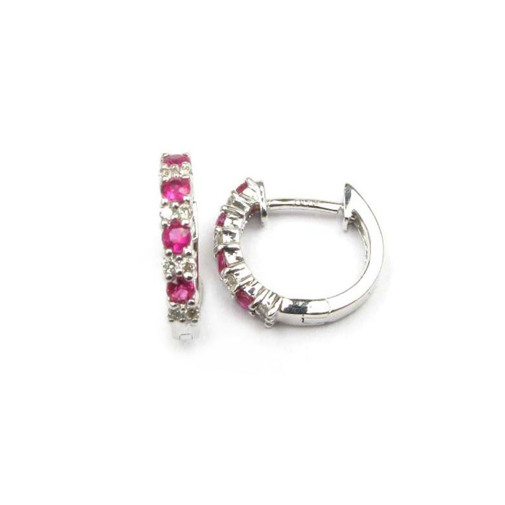 Ruby Diamond Earrings - baby-jewels