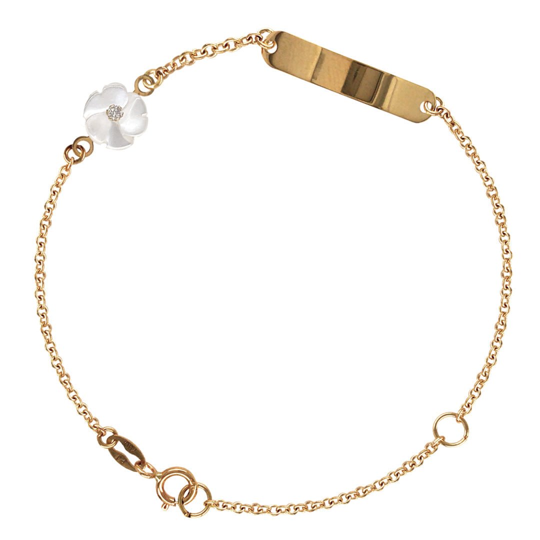 White flower Bracelet - baby-jewels